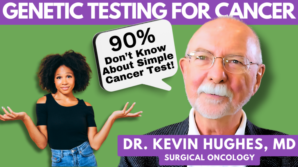 Dr. Kevin Hughes, MD, discussing the importance of genetic testing for cancer prevention.