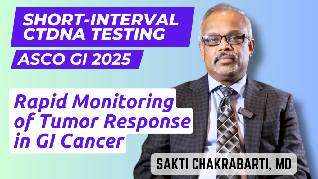 A visual representation of how ctDNA levels can be monitored to assess cancer treatment efficacy, showing blood samples, a timeline, and treatment response graphs.
