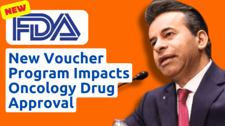 Multidisciplinary oncology team reviewing documents for FDA voucher program.