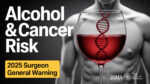 Infographic on alcohol-related cancer risks from 2025 US Surgeon General’s Advisory